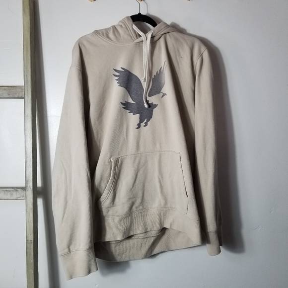 American Eagle Outfitters Other - AMERICAN EAGLE OUTFITTERS MEN'S LIGHT CREAM TAN HOODIE SIZE XL